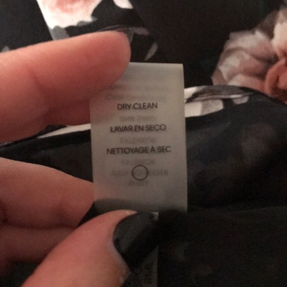 *sold*Calvin Klein Floral Rose Pattern Top Sz M - Picture 6 of 6